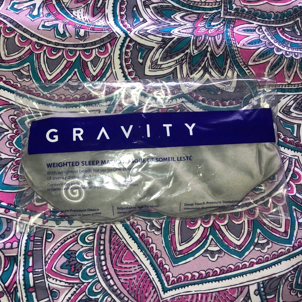 Weighted sleep mask